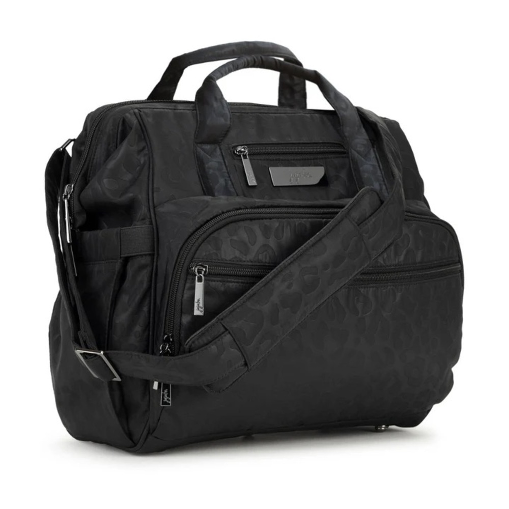 Jujube Dr. BFF Black Catwalk Travel Diaper Bag Doctor Bag Backpack Leopard